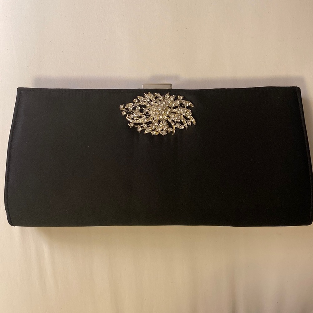 Adrianna Papell Black Evening Clutch